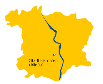Karte: Niederwildhegegemeinschaft Stadt Kempten
